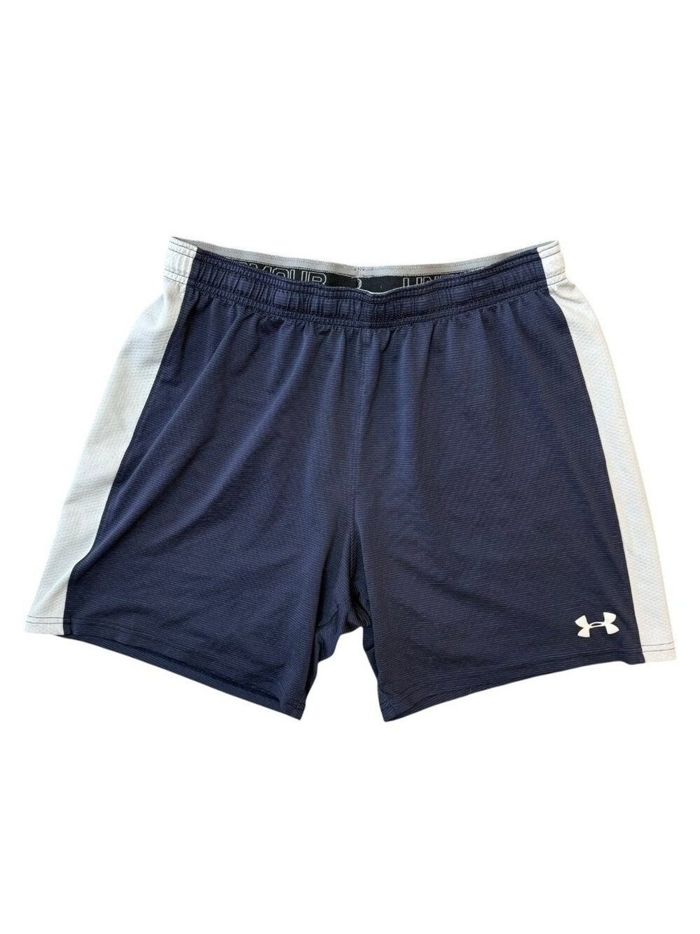 Under Armour Gym Workout Shorts Mens Large Threadborne Match Blue
